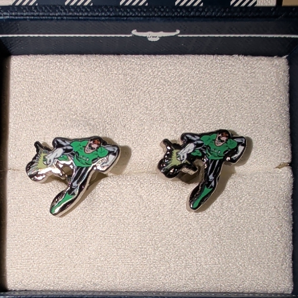 Green Lantern Cufflinks Brand New!